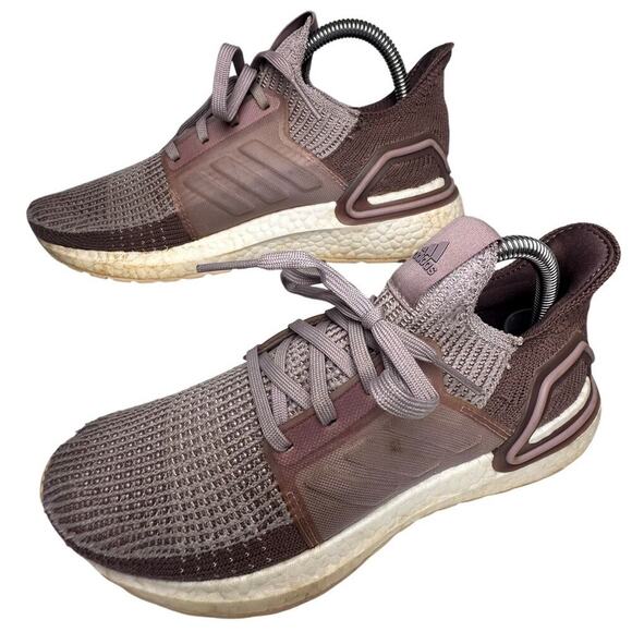 Adidas Ultraboost 19 Purple Running Shoes (G27490) Women's Sz 8 Activewear EUC - Picture 10 of 16